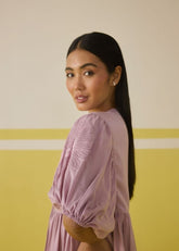 A Model Wearing Multicolor Sun Garden Dress, curated by Only Ethikal